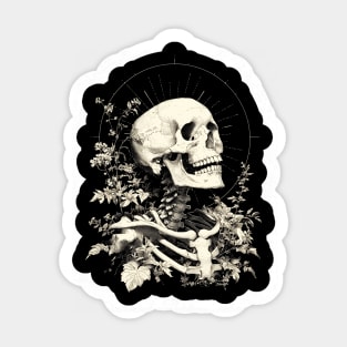 Corpus Hermeticum - Nature of the Corruptible Body, Divine Spirit of Man, Occult Woodcut Sticker